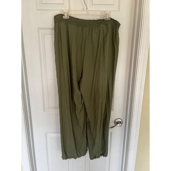 Time & Tru Green Casual Pull On High Rise Pants Size XXL - Picture 3 of 7